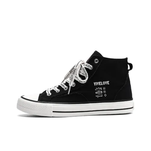 YIVELOVE High-Top Canvas Shoes Men's