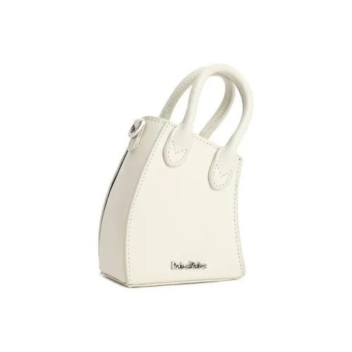 PabePabe Сумка через плечо из коровьей кожи мини-сумка для женщин цвет экрю