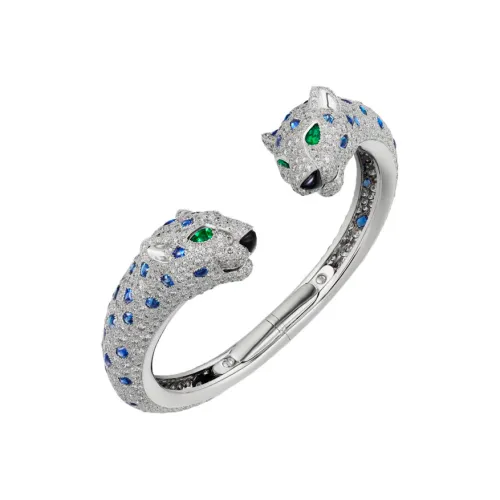Cartier Браслет Panthère De Cartier Белое Золото, Изумруд, Сапфир, Оникс, Бриллианты