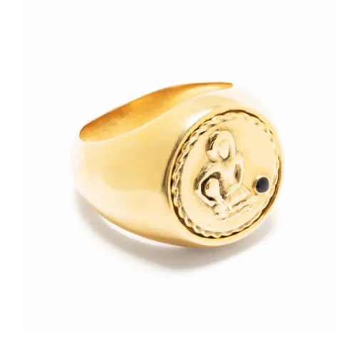 Goossens Латунь покрытие 24K золотом эмаль эмаль кольца женские золото