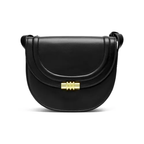 JOSINY Сумка из коровьей кожи Saddle Сумка через плечо Сумка на плечо Женская Черная Коричневая Кофейная