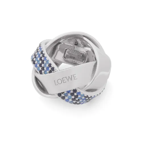 LOEWE Серебряный Кристальный Цирконий Кольца Women's Silver