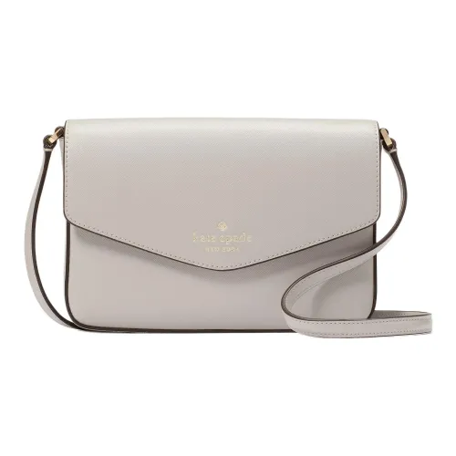 Kate Spade Saffiano кожа конверт сумка через плечо женская платиновый серый