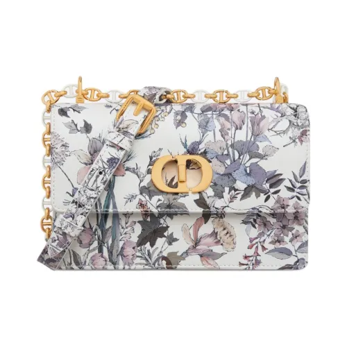 DIOR Телячья кожа Сумка через плечо Мини Женская Белая и Многоцветная