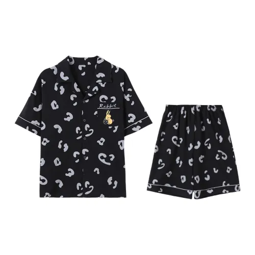 Сон Студенты' Спальня Домашний Комплект Пижамы Мужской Черный