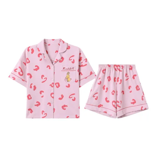 Сон Студенты Спальня Домашний Комплект Пижамы Женский Розовый