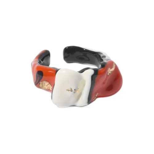 Kelanxi Сплав Кольца Женские Красный Белый