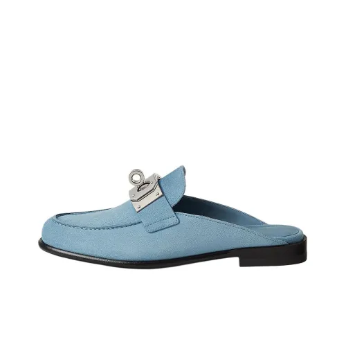 HERMES Домашние тапочки Женские Небесно-голубой