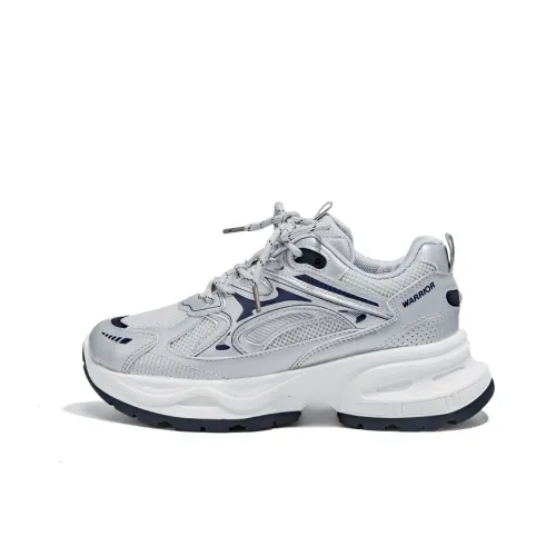 Warrior Толстая подошва Низкий топ Серый Синий Унисекс