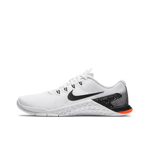 Nike Metcon 4 Амортизаторы Slip-resistant Abrasion-resistant Низкие Кроссовки для тренировок Женские Белые Черные