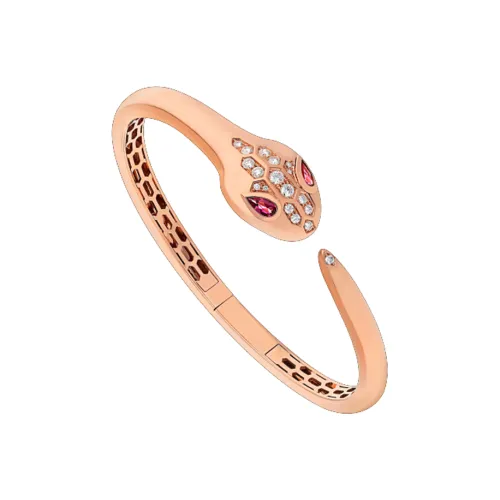 BVLGARI Serpenti Series 18К Розовое золото Браслеты Женские Красный