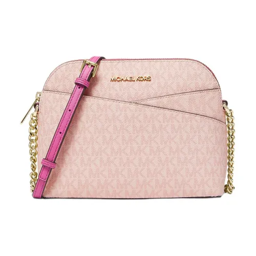 MICHAEL KORS Jet Set Travel Холст Полиэстер Сумка через плечо Средняя Женская Розовый Многоцветный