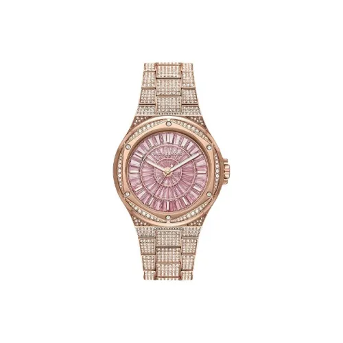 MICHAEL KORS Наручные часы Кварцевый механизм Ремешок из нержавеющей стали 41mm Розовый циферблат Женские часы