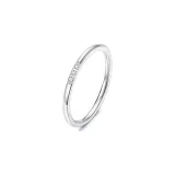 Кольцо с узким дизайном, серебристого тона, в форме трехромбика