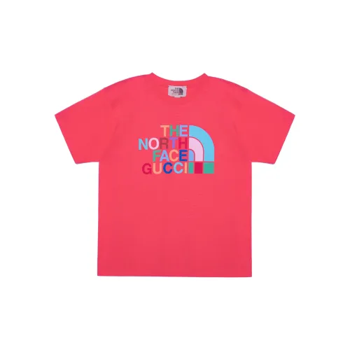 GUCCI x THE NORTH FACE FW22 T-Shirt Мужской Темно-розовый