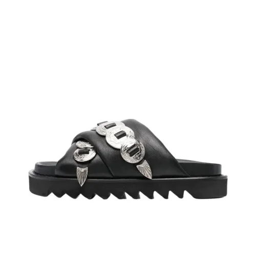 Toga Pulla Слипоны Женские Черные