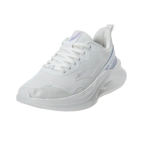 Erke Амортизация Износостойкие Низкие Кроссовки для Бега Женские Белые Фиолетовые