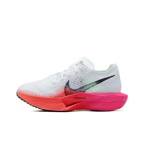 Nike ZoomX Vaporfly Next% 3 Беговые кроссовки Низкий топ Розовый Белый Женский