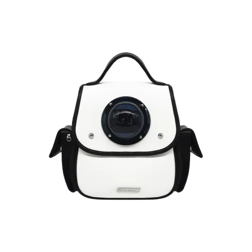 Kenghua Village ПУ (полиуретан) Рюкзак Стандартный Женский Черный Белый