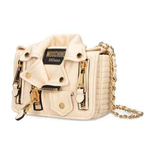 MOSCHINO Sheepskin Сумка через плечо Женская Бежевая