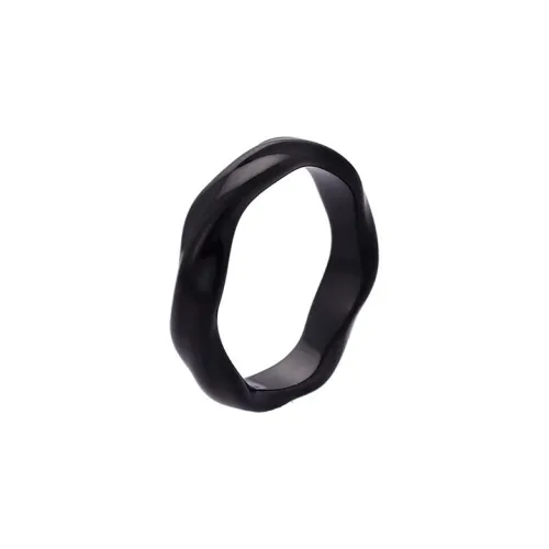 FOREVER MELODY Кольца из титанового сплава Мужской Черный