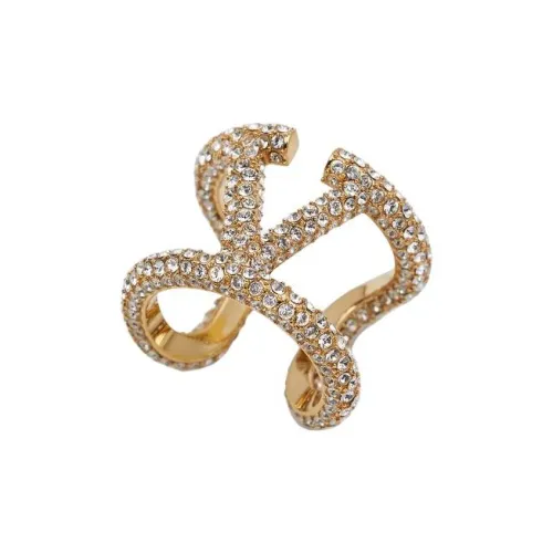 Valentino Металл Crystal Rings Женские Золотой