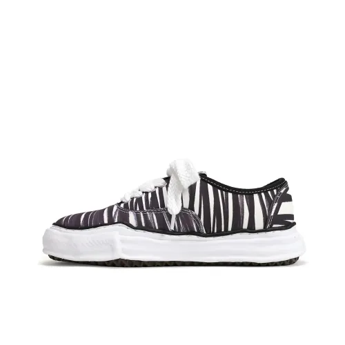 MIHARA YASUHIRO Baker Low Топ Стильные Скейтбординги Мужской Черный Белый