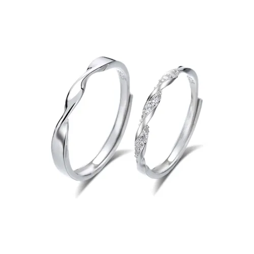 MUYAN Сплав Любовь Сложенное Кольцо Унисекс