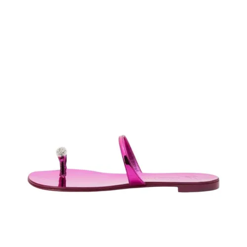 Giuseppe Zanotti GZ Слипоны с кольцом женские персиково-розовые