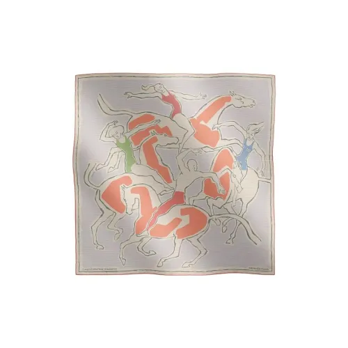 HERMES Шелковые шарфы Женские Светло-фиолетовый