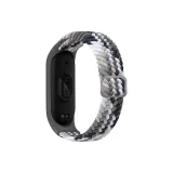 Пряжка D-образная, ткань, трикотаж, одинарный слой - ослепительный черный