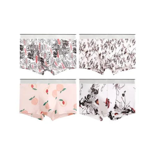 Flowers in water Мужское нижнее белье 4 штуки