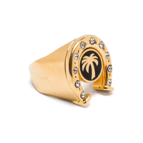 PALM ANGELS Латунь Эмаль Стразы Кольца Женские Золото