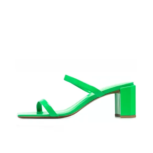 By Far Слипоны Женские Зеленые