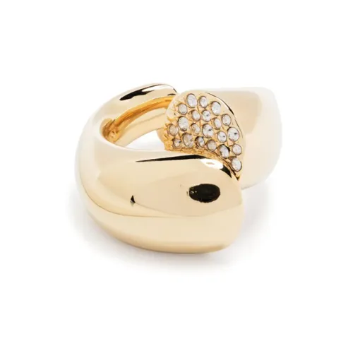 Lanvin Латунь Стразы Кольца Женские Золото