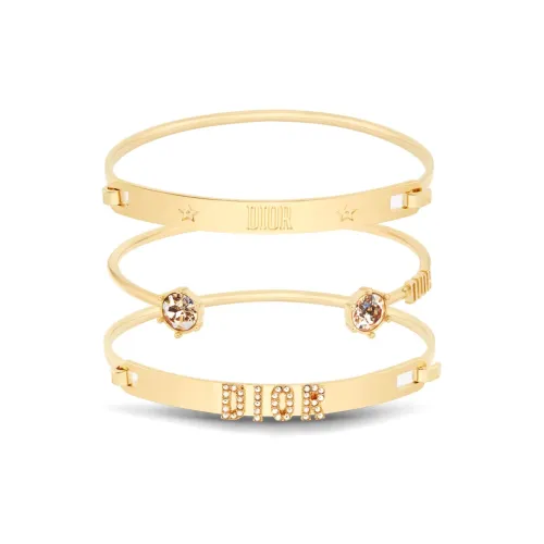 DIOR Металл Кристальный Браслеты Женские Золото