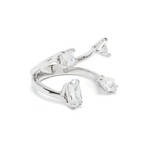 Swarovski Латунь Crystal Rings Женское Серебро