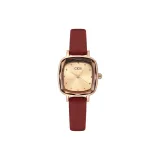 Ремень Розовый, корпус Розовый, циферблат Розовый, красный ремешок