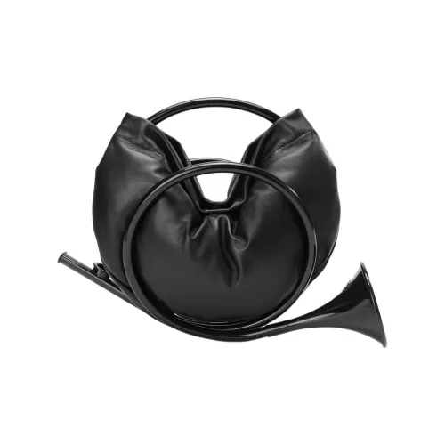 PabePabe Кожа Расклешенный Сумка Сумка через плечо Сумка Унисекс Черный