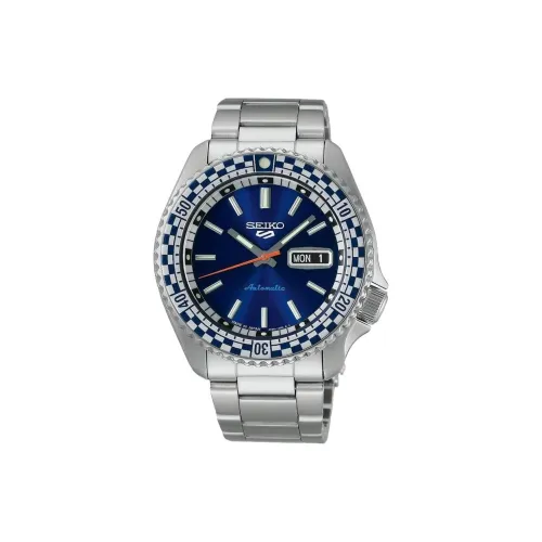 SEIKO Автоматический Механический Механизм Нержавеющая Сталь Ремешок Часы 46*42,5 мм Унисекс Синий Циферблат