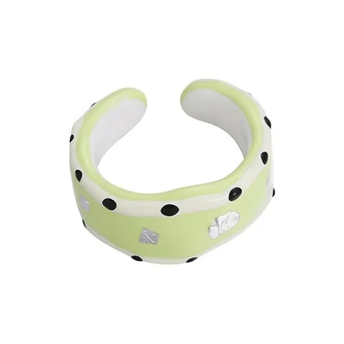 Kelanxi Сплав Кольца Женские Зеленый