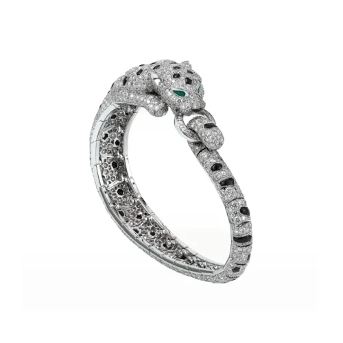 Cartier Браслет Panthère De Cartier Платина, Изумруды, Оникс, Бриллианты