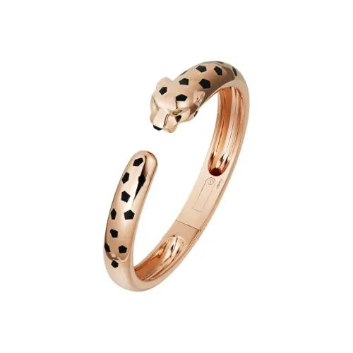 Cartier 18K Розовое золото Оникс Цаворите Браслеты Унисекс Коричневый