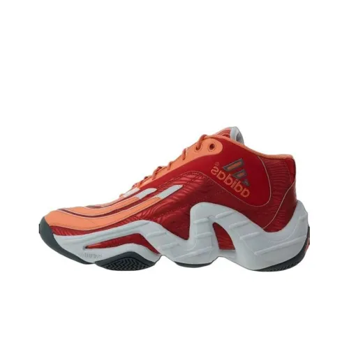 Adidas Real Deal Амортизация Износостойкий Высокий Топ Винтажные Баскетбольные Кроссовки Унисекс Красный