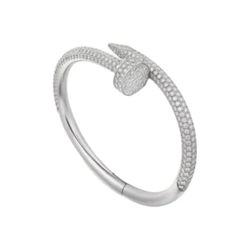 Cartier 18K Белое золото Браслеты Унисекс Серебряный