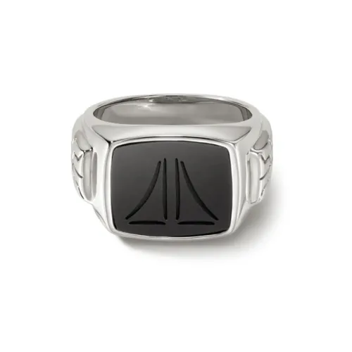 JOHN HARDY Серебряный Onyx Кольца Мужские Серебряный