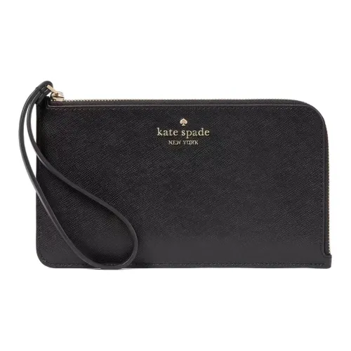 Kate Spade Lucy Saffiano кожа кошелек клатч средний женский черный