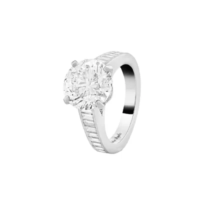 Van Cleef Arpels 950 Платина Белые Кольца с Бриллиантами Унисекс Серебряный