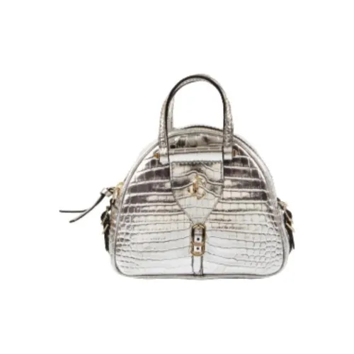 Jimmy Choo Сумка через плечо из натуральной кожи унисекс серебряная