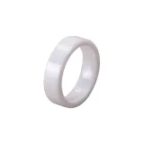 Керамика, кольцо, белый
